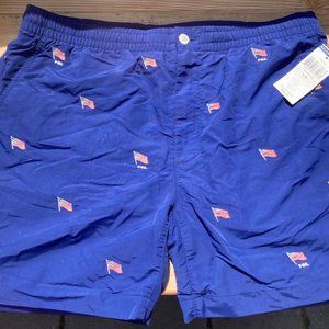 Men's Ralph Lauren Polo Patriotic Swim Trunks Large L
